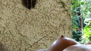 Experienced dark hair lady inside yellow outfit loving having sex