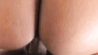 Adorable african women with nice titted and humongous garage banged