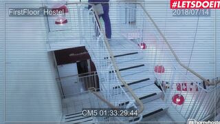 VULGAR HOSTEL - Slutty 18 Loves Being Nailed By The Janitor