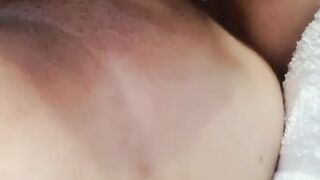 Putting out fire inside the twat with the fondle