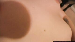 Nude teens posing for the camera inside point of view