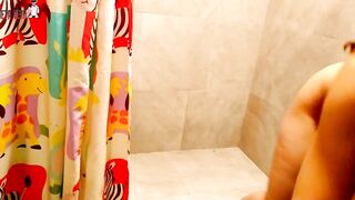 I pissing inside the shower after masturbating