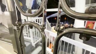 Tinder dyke girls got off into Budapest Sky Eye Wheel.Outdoor SEX