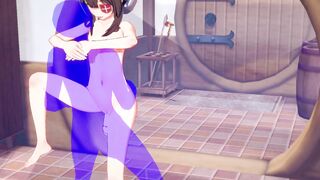 KonoSuba Cartoon - Megumin Pounded with jizzed - Japanese chinese manga cartoon game porn