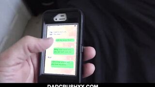 PAWG Dark Hair Huge Titties 18 Yo Step Daughter Annika Eve Avoids Trouble By Fucking Her Step Dad point of view