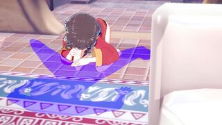 KonoSuba Anime - Megumin Rough Sex [Handjob, Fellatio and fucked] - Japanese oriental Manga cartoon game porn