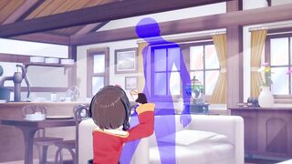 KonoSuba Anime - Megumin Rough Sex [Handjob, Fellatio and fucked] - Japanese oriental Manga cartoon game porn