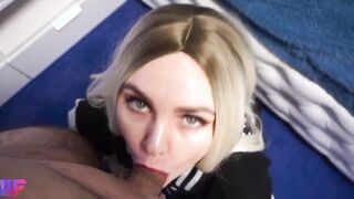 Juicy pov fellatio eye contact and juicy snatch fucking