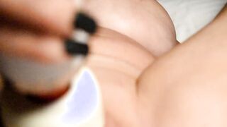 Long Boob mom Masturbates with Toy