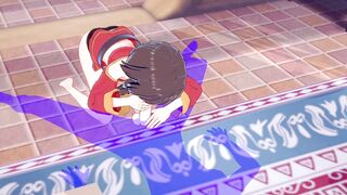 KonoSuba Cartoon - Megumin head and cum inside her mouth - Japanese eastern Manga animated game porn