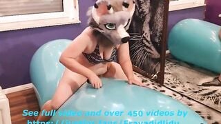 Jumping on my inflatable noodle and having fun with my snatch