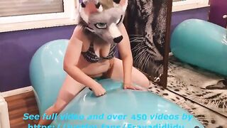 Jumping on my inflatable noodle and having fun with my snatch