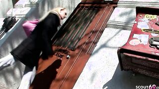 BTS 3 Way Anal and double penetration Sex with Slender 19 Year Old Gitta Blond