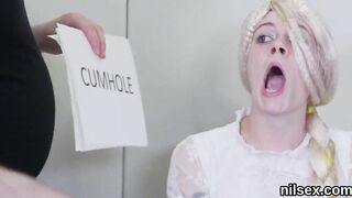 Crazy women is taken inside anal nuthouse for awkward treatment