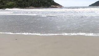 I went to the beach at my friends' house just to eat their daughter that Goddess white sluts inside Guarujá No pelo
