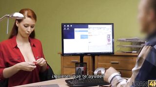 LOAN4K. Big Titted redheaded mom has sex with a hung dude