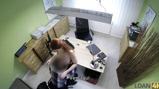 LOAN4K. Big Titted redheaded mom has sex with a hung dude