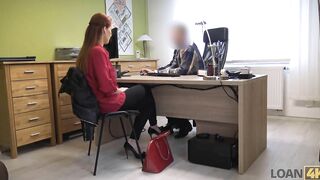 LOAN4K. Big Titted redheaded mom has sex with a hung dude