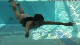 Irina Russaka aka Stefanie Moon underwater swimming