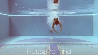 Irina Russaka aka Stefanie Moon underwater swimming