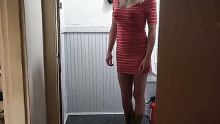 New next door gets dickflashed and loves it