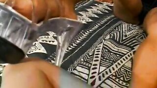 African massive Enjoying licking his sensual girlfriend’s feet
