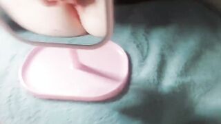 Cumming while viewing my soak snatch