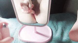 Cumming while viewing my soak snatch