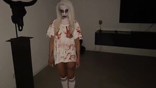 Creepy wifey wants sperm ..Halloween unique..