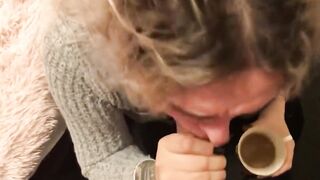 I CUM INTO HER COFFEE, SO SHE WOULD SWALLOW IT.