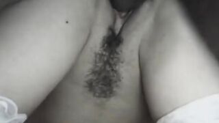 Hot dark hair hoe give bj and takes a rough african penis on