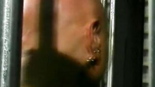 Shaved jailbird was happy to consummate a deal with nasty bit