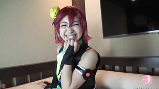 [HentaiCosplay] She's just the way she is into her adorable cosplay, and she's taking her time until the very last minute into the studio.