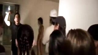 Threeway whore licked as college teens nailed