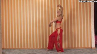 Irresistible flexible Russian teenagers Irina Pisulkina