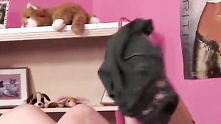 Little April loves to play her titted and masturbate