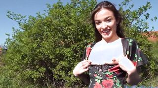 Tattooed eurobabe pulled and banged! before sucking off penis inside point of view