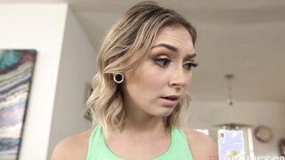 beauty Blonde Masseuse Chloe Temple is Obsessed with Client's big black dick and Must Strokes it