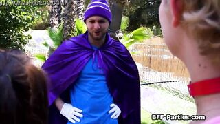 Beauty superheroes sucking off villains rough cock