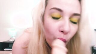 I AM OILED UP, BLOWING MY SEX TOY AND FUCKING MY SNATCH