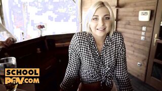 Blonde goddess Nicole Brix will do you if you keep her concealed