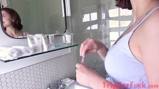 Creampied my eastern sperm in white 18 year old yo snatch