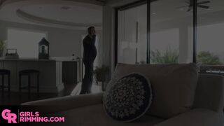 GIRLSRIMMING - Hot rimming action with the sexy milf intruder Aila Donovan