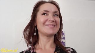 Lusty cougar Lucy Shows Off Her Super Sexy Bushy Snatch & Give Herself An Orgasm
