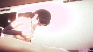 Naruto Animated - Sarada rough sex [Handjob, bj, boobjob, fuck, threesome] (Uncensored) - Japanese eastern Manga Animated game porn