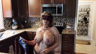 Making a FUCKING MESS into the Kitchen