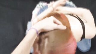 Casting Pink Haired bimbos inside Jeans - Rough Mouth Nailed | PussyKageLove