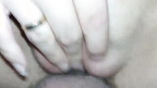 She jizzes when I cum into her