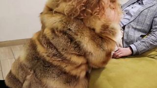 Ginger into HIGH KNEE BOOTS ride my rough penis. Cummed