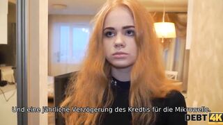 DEBT4k. sluts has no cash to pay debts and the collector fucks her